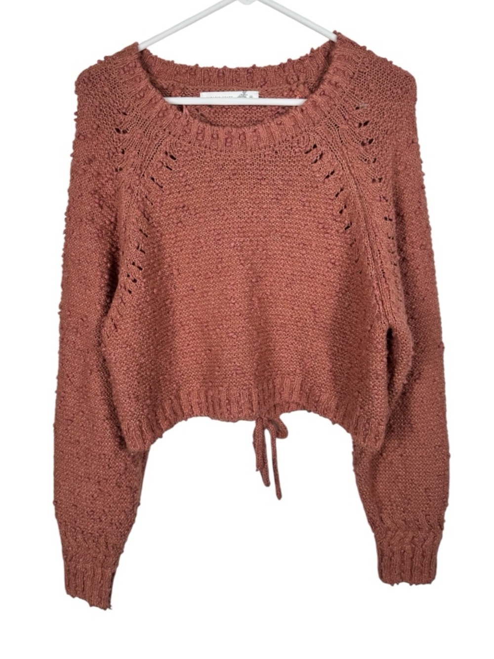 Altar'd State Knit Relaxed Fit Open Back Sweater, Size M